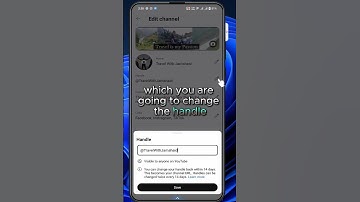How to Change YouTube Handle Name