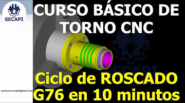 🔩27. CICLO DE ROSCADO G76 PARA TORNO CNC PARTE 8 #cnc #cncsoftware #cncprogram #nearshoring
