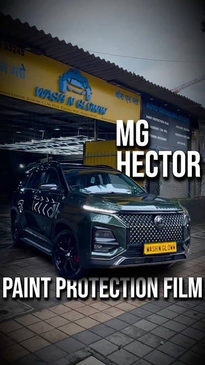 PPF installation on this new MG Hector! 💚😍 #ppf #shorts #MGHector