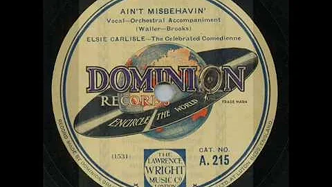 Elsie Carlisle, Ain't Misbehavin' , Honey