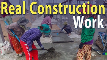 Active Flat Construction Progress | Real Building Work with 10–20 Workers