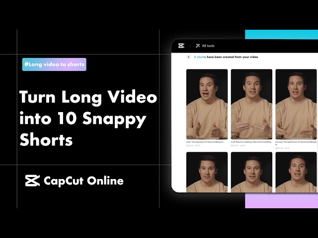 Turn Long Video into 10 Snappy Shorts