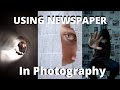 Newspaper Photoshoot - In Home Photography! How to use Newspaper to Capture Great Portraits!