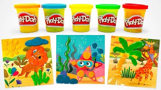 Top Learning Animals Facts With Colorful Play Doh For Toddlers 