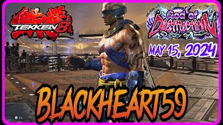 Tekken 8 ▰ (BlackHeart59) RAVEN Tekken 8 God of DESTRUCTION Ranked Matches MAY 15, 2024 high REPLAYS