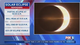 What time is the April 8 solar eclipse in San Diego