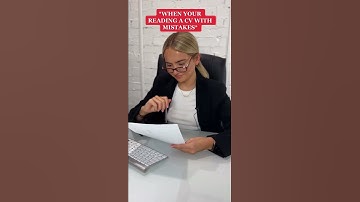 The importance of proofreading a CV