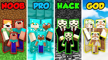 Minecraft NOOB vs. PRO vs. HACKER vs GOD: FAMILY LIFE in Minecraft! (Animation)