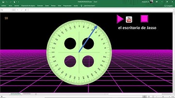 TRANSPORTADOR MS EXCEL VBA VELOCÍMETRO RULETA RELOJ SOLAR
