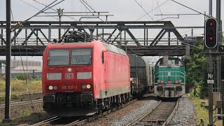 Trains SNCF ,SNCB ,DB ,fret,TGV, HLP, TTX et voyageur en gare de Woippy