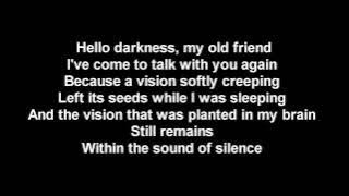 HELLO DARKNESS MY OLD FRIEND LYRICS VERSION 2017