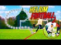 Insane helium football challenge   football experiment