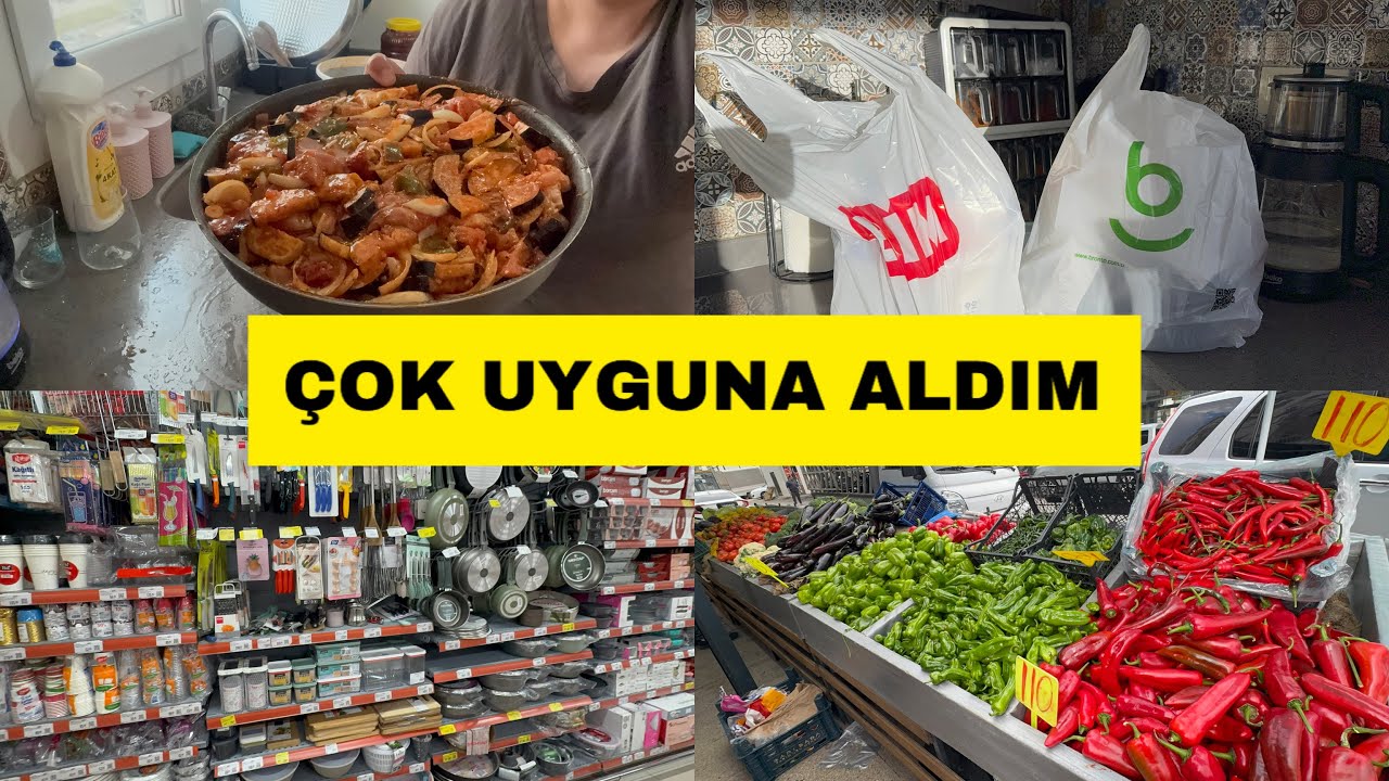 VLOG | MARKET MARKET GEZDİK | UYGUNA NELER ALDIM | FİYATA ŞOK OLDUM | İFTAR MENÜSÜ |
