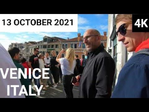 Venice, Italy. 16th Oct, 2021. Guests of the wedding between