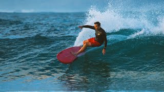 Devon Howard down under on his midlength twin fin