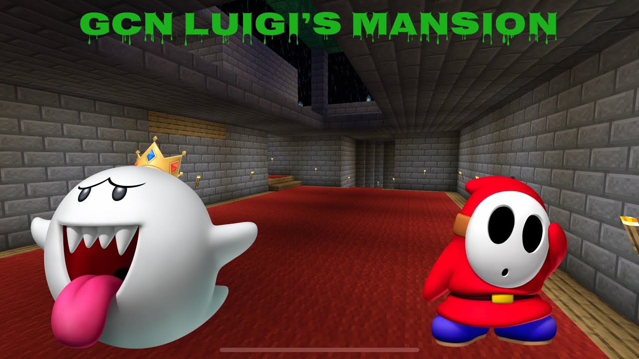 Mario Kart in Minecraft GCN Luigi’s Mansion - YouTube