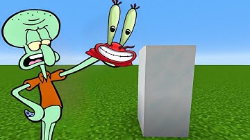 Squidward Spawns SnowMrCrabs man