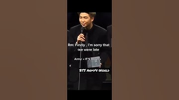BTS are late and army say 