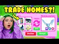 I TRADED MY HOME AWAY for a *NEW MANSION* in ADOPT ME ROBLOX! *NEW TRADING HOMES SURPRISE UPDATE!?*