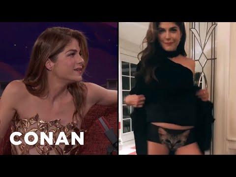 Selma Blair's Flirty Boomerang | CONAN on TBS
