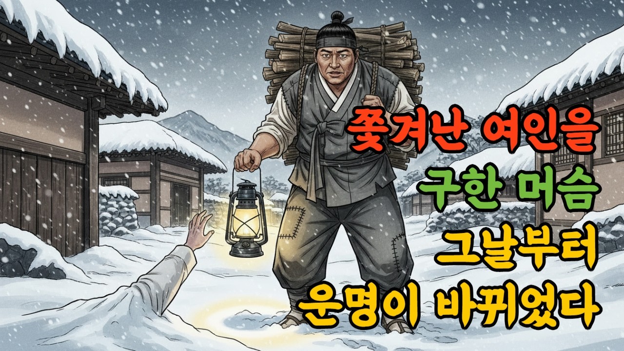 쫓겨난 여인을 구한 머슴, 그날부터 운명이 바뀌었다 / 옛날이야기/전래동화/야담/민담/설화