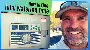 How To Find The Total Watering Time | Hunter I-Core Sprinkler Controller