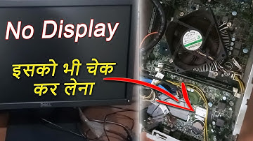 PC on but no display on monitor | Dell Vostro 3268 desktop not working.