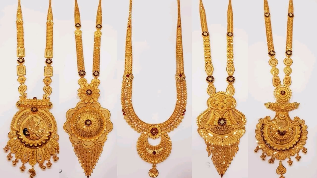22ct gold bridal long necklace/long 