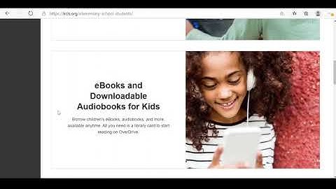 Find Kids eBooks and Downloadable Audiobooks in Overdrive