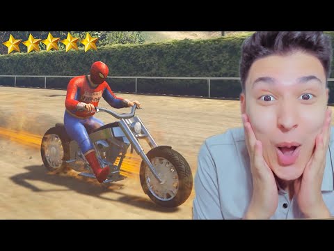 الهروب من الشرطة بموتسكل النار