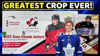 The Most Slept On Product Ever - 2024 Upper Deck Team Canada Juniors Hockey Hobby Box Break X2