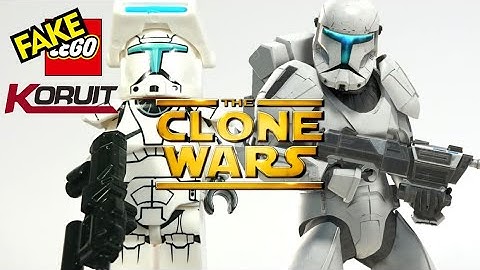 Unofficial Lego Clone Commandos White Squad Pilot Clone Wars Minifigure by KORUIT XP 369