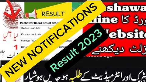 Peshawar board result 2023 | Peshawar board matric result 2023 | Peshawar board intermediate result