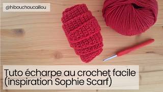Tuto crochet facile : comment faire une écharpe tendance inspiration Sophie Scarf (niveau débutant)