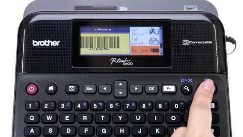 Brother P-Touch: How To Add Barcode