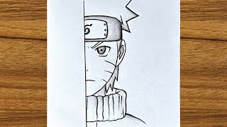 how to draw Naruto Uzumaki step by step || naruto drawing easy || How to draw anime step by step