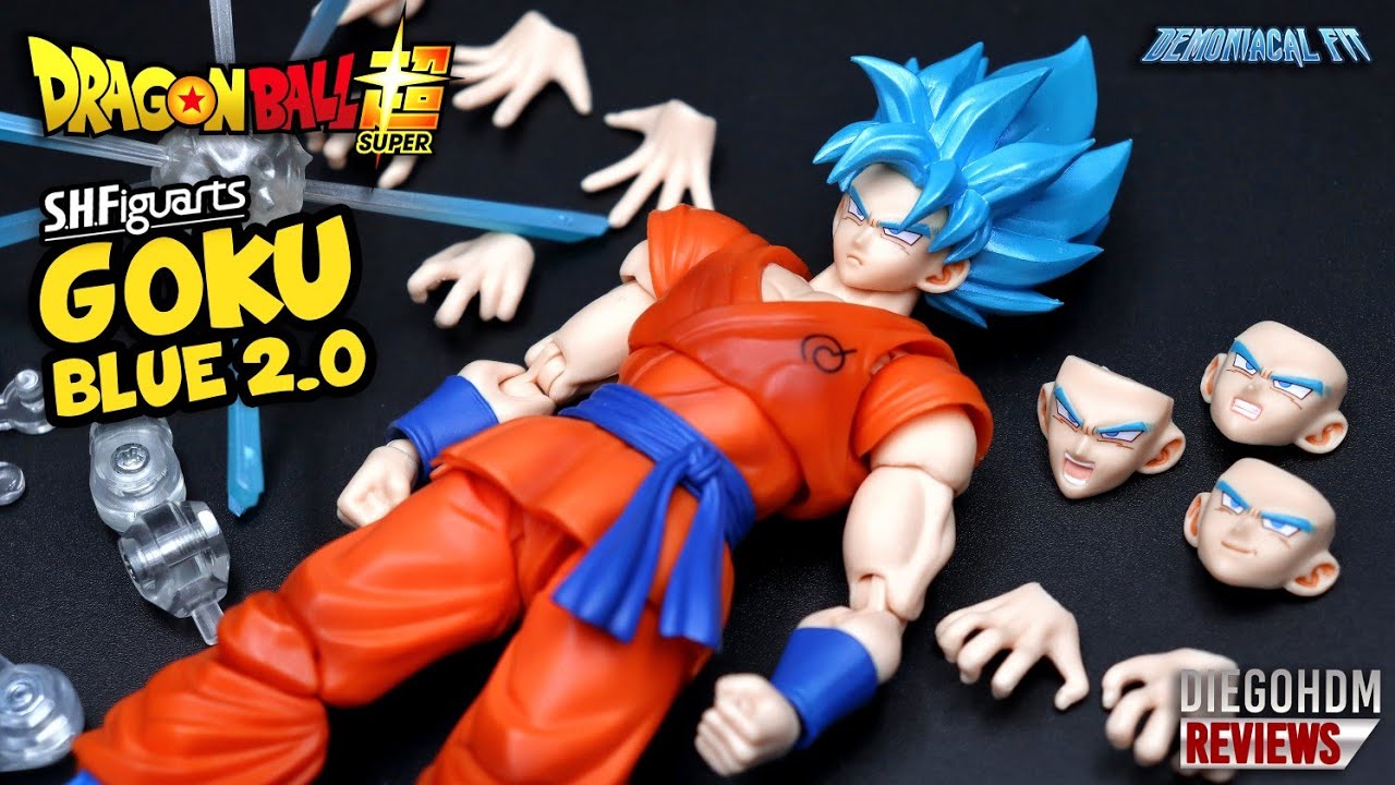 Action Figure Goku Blue Kaiohken: Dragon Ball Super (Boneco