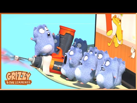 Umbrella Tactics | Grizzy x The Lemmings Clip | Cartoon For Kids