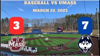 UConn Baseball Returns Home With A Big Win Over UMass
