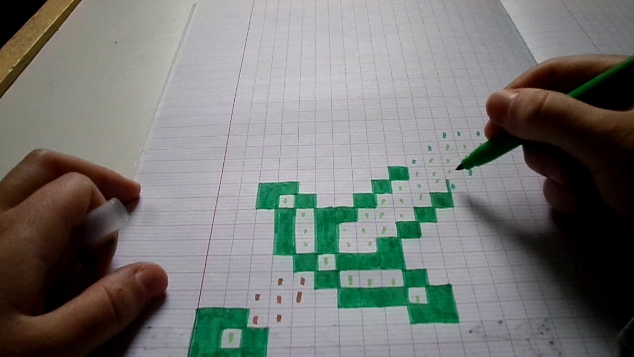 Dessin de l'épée émeraude minecraft - YouTube