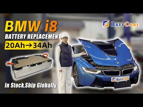 2014 BMW i8 Battery Upgrade: 20Ah to Samsung OEM 34Ah | Full Process & Range Restoration