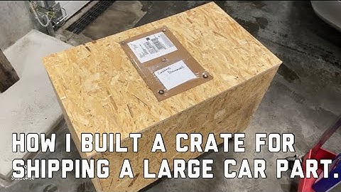 How To build a wooden crate for shipping an engine or transmission.