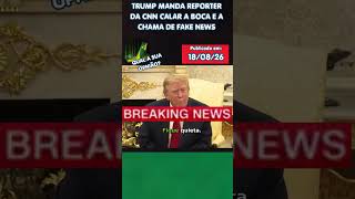 BE QUIET!: Trump loses his patience with CNN #shorts