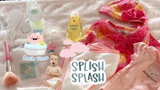 Silicone baby Oliviaβs bath, powdering and feeding. Bathtime fun!ππ«§πΌ