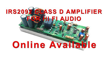Class-D Amplifier with IRS2092  - 1000W New & 1st Launch In India