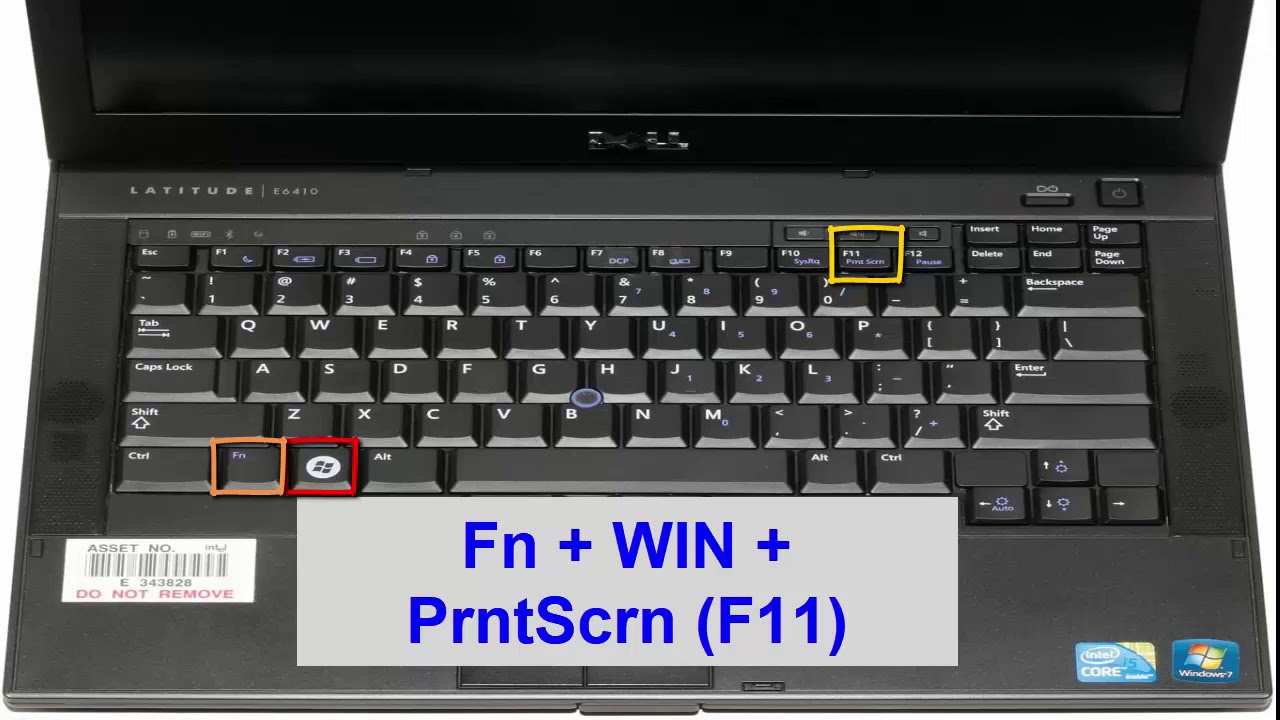 How To Take Screenshoot In Dell Latitude E 6410 Laptop Dell Laptop Screenshot Capture Youtube