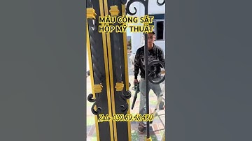 Mẫu cổng sắt hộp mỹ thuật đẹp giá rẻ | Sắt mỹ thuật Hoàng Gia #congsatmynghe #congsatmythuat
