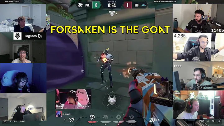 Valorant Streamers Reactions To PRX f0rsakeN Insane 4K Against BLG In EWC 2025