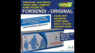 FORSENDI obat asam urat nyeri sendi linu tulang pegal linu rematik paling ampuh