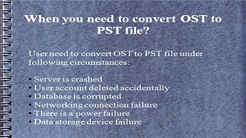 OST to PST - OST Recovery - OST2PST Conversion
